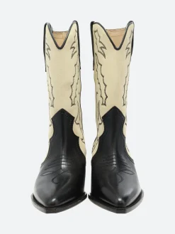 Isabel Marant Étoile - Duerto Boot Black and Ecru