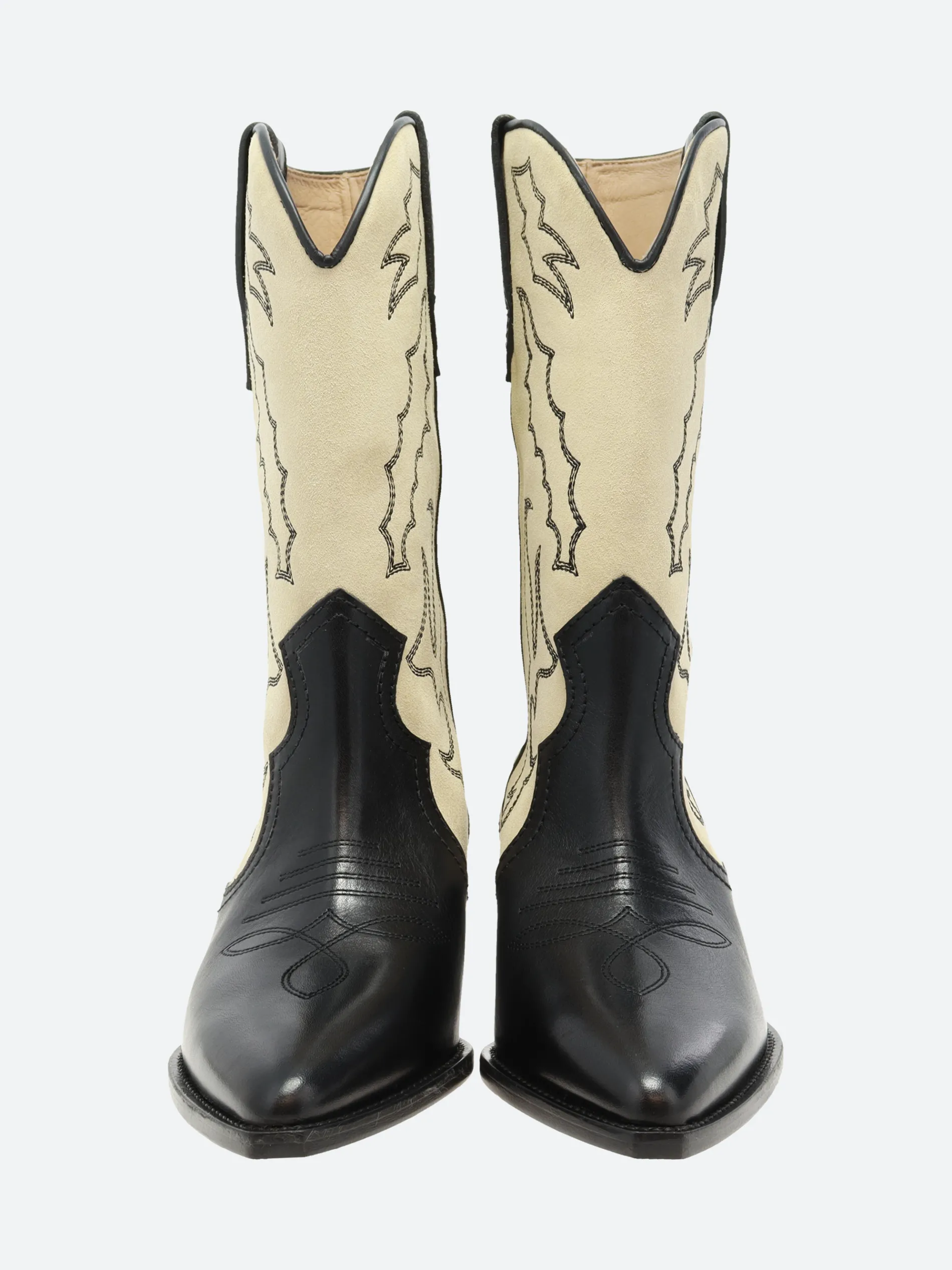 Isabel Marant Étoile - Duerto Boot Black and Ecru