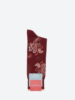 Jali Paisley Mid Calf Sock