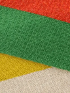 Jo Gordon - Small Two Sided Scarf in Furnace/Pagoda Green