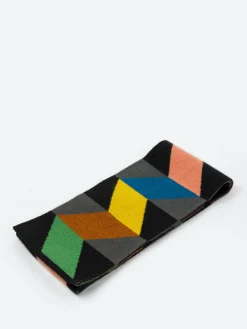 Jo Gordon - Small Zigzag Ribbon Scarf in Multi Colour