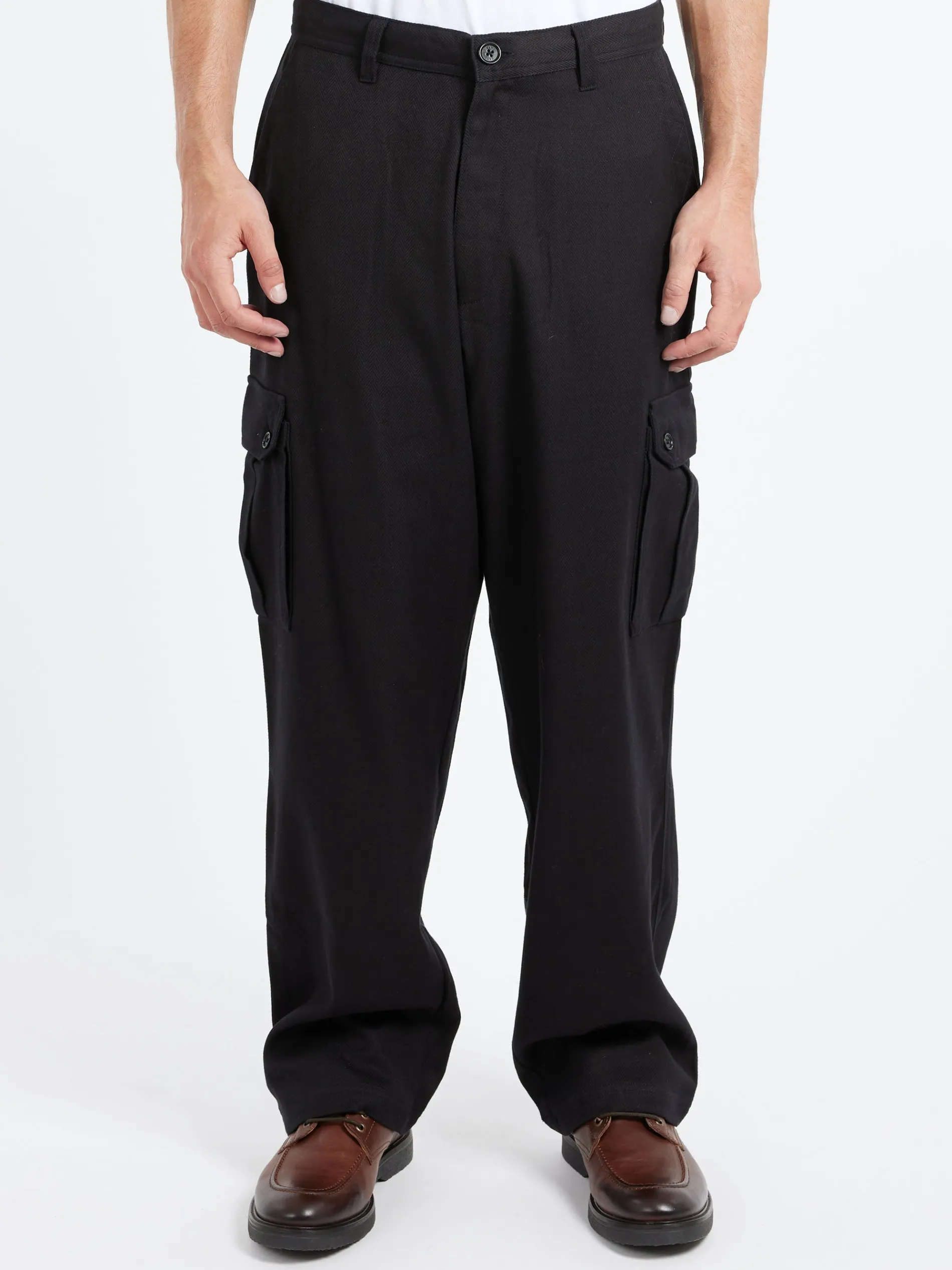 Kardo - Ally Cargo Utility Trousers in Black