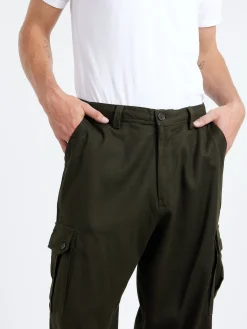 Kardo - Ally Cargo Utility Trousers in Dark Green