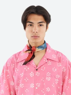 Kardo - Clamp Dyed Bandana in Red