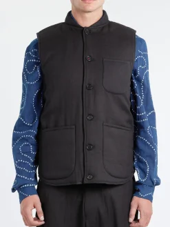 Kardo - Leo Quilted Vest in Black