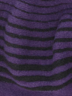 Kopka Accessories - Ringed Roll Up Beret in Viola