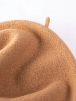 Kopka Accessories - Wool Roll Up Beret in Camel