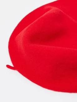 Kopka Accessories - Wool Roll Up Beret in Signal Red