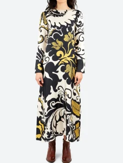 La DoubleJ - Long Sleeve Swing Dress in Marea