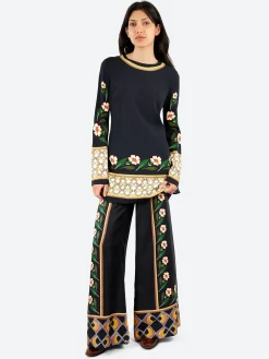 La DoubleJ - Palazzo Pants in Dazed Placée