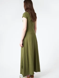 Labo.Art - Abito Sunio Jersey Dress in Olive