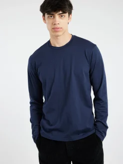 Labo.Art - M Basica L/S Jap T-Shirt in Atlantic