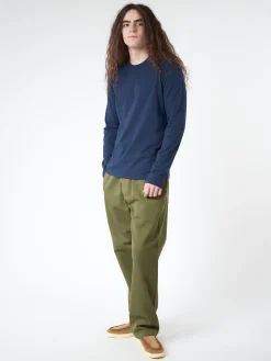 Labo.Art - Men's Basica L/S Mila T-Shirt in Atlantic