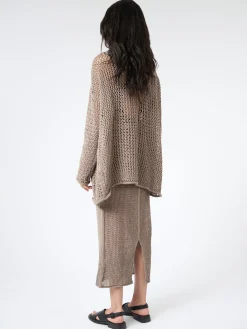 Lauren Manoogian - Big Net Cardigan in Wood