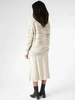 Lauren Manoogian - Handknit Threadbare Crewneck in Carrara