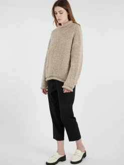 Lauren Manoogian - Handknit Purl Rollneck in Dust