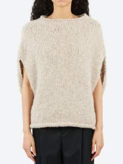 Lauren Manoogian - Handknit Shoulder Shell in Pebble