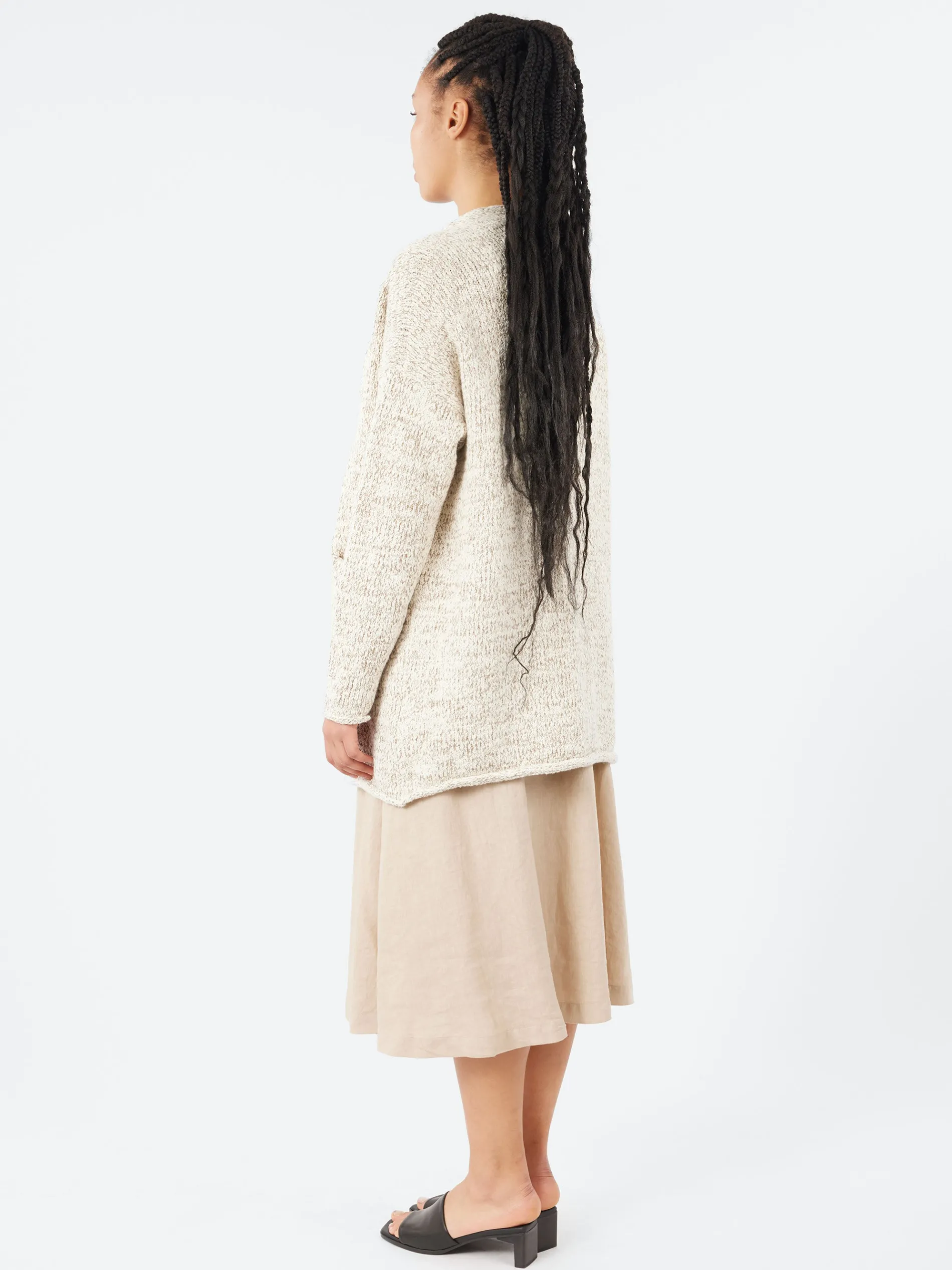 Lauren Manoogian - Marl Cardigan in Raw White