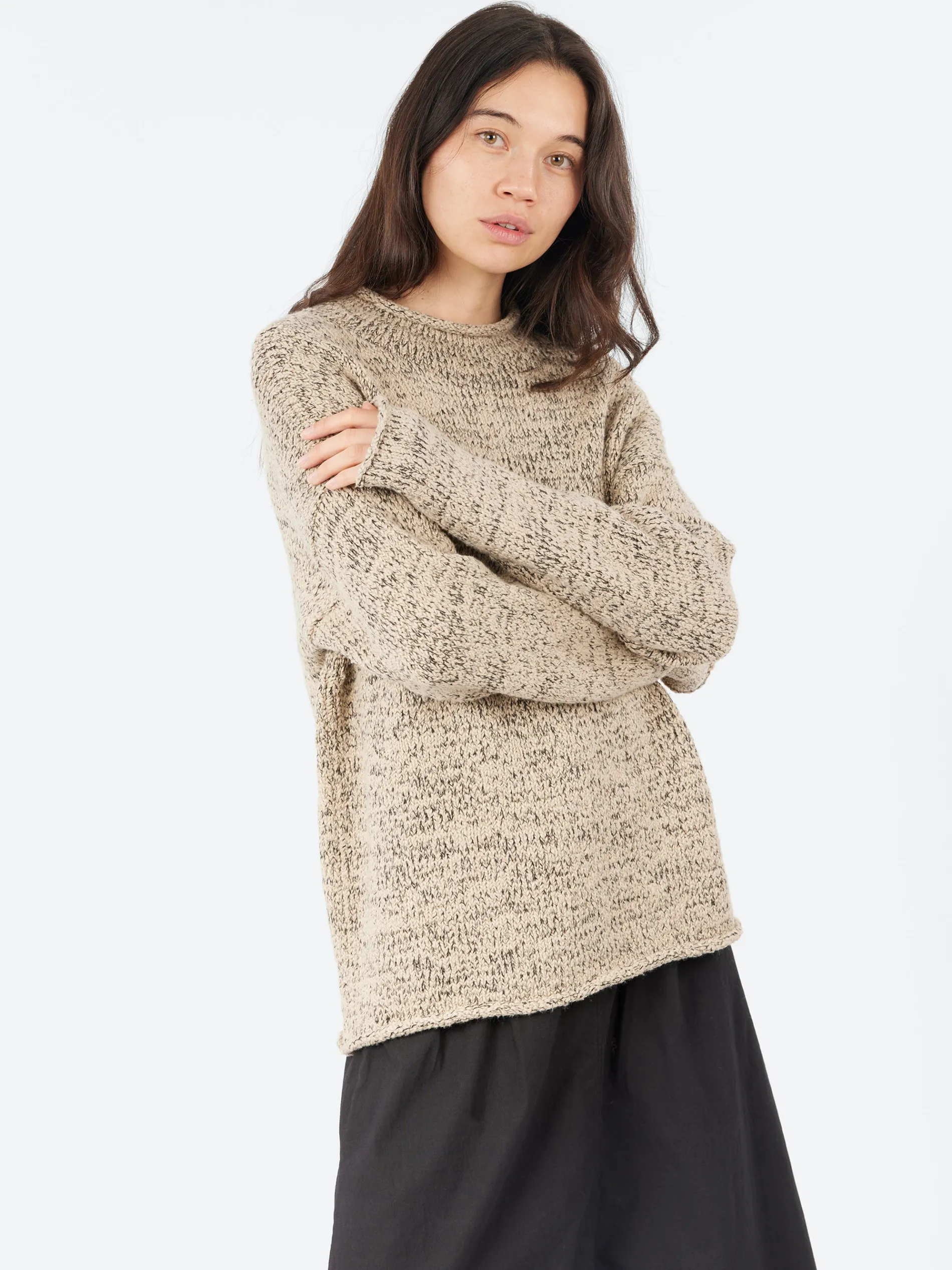 Lauren Manoogian - Marl Rollneck in Sisal Marl
