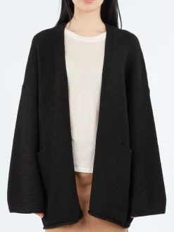 Lauren Manoogian - Open Cardigan in Black Melange