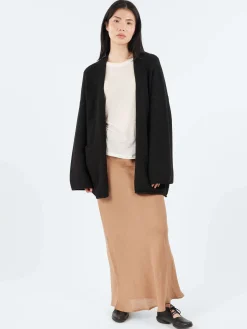 Lauren Manoogian - Open Cardigan in Black Melange