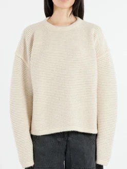 Lauren Manoogian - Ottoman Crewneck in Alabaster and Carrera