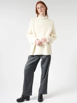 Lauren Manoogian - Rib Turtleneck in Raw White