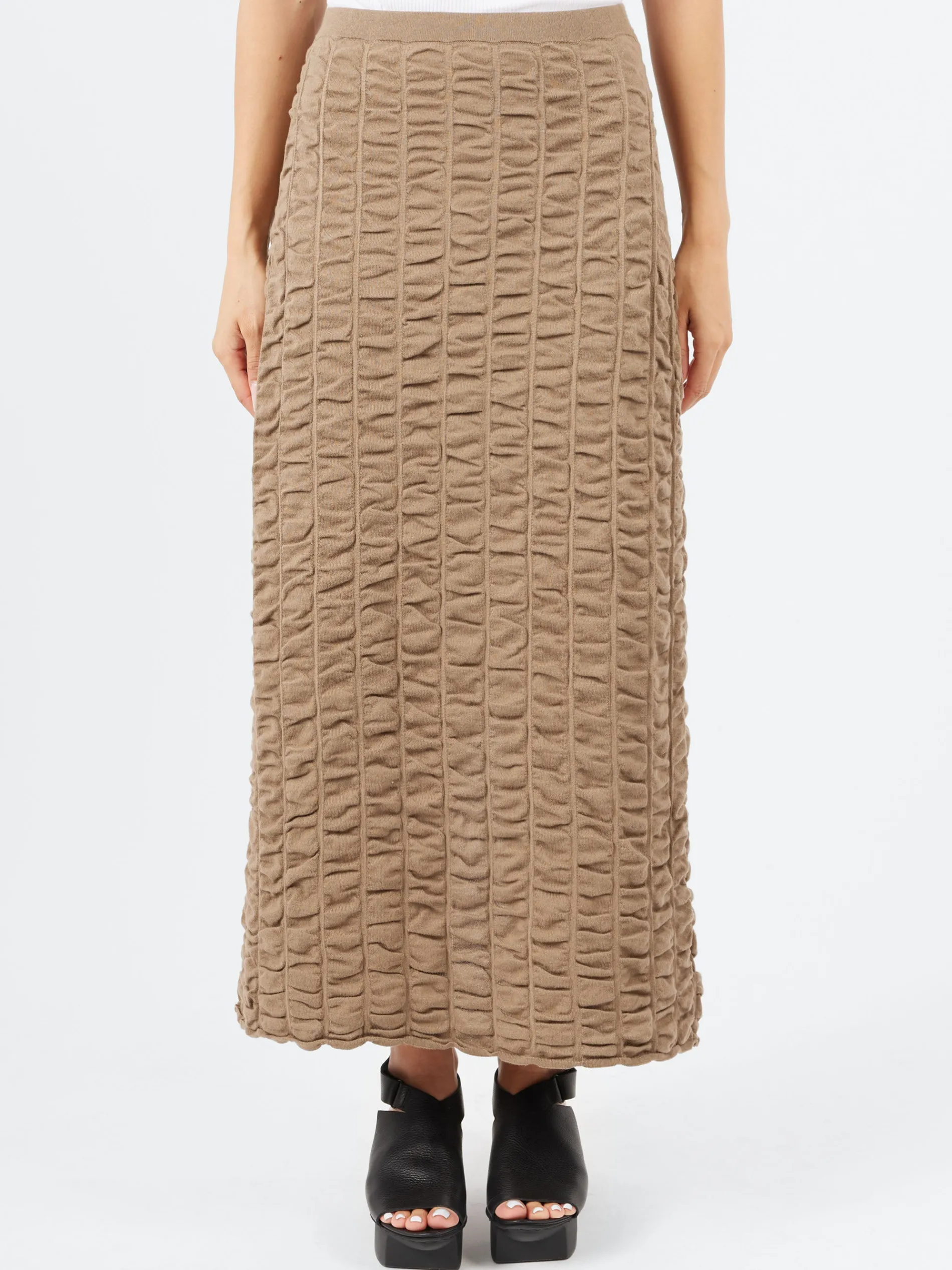Lauren Manoogian - Ruche Skirt in Earth