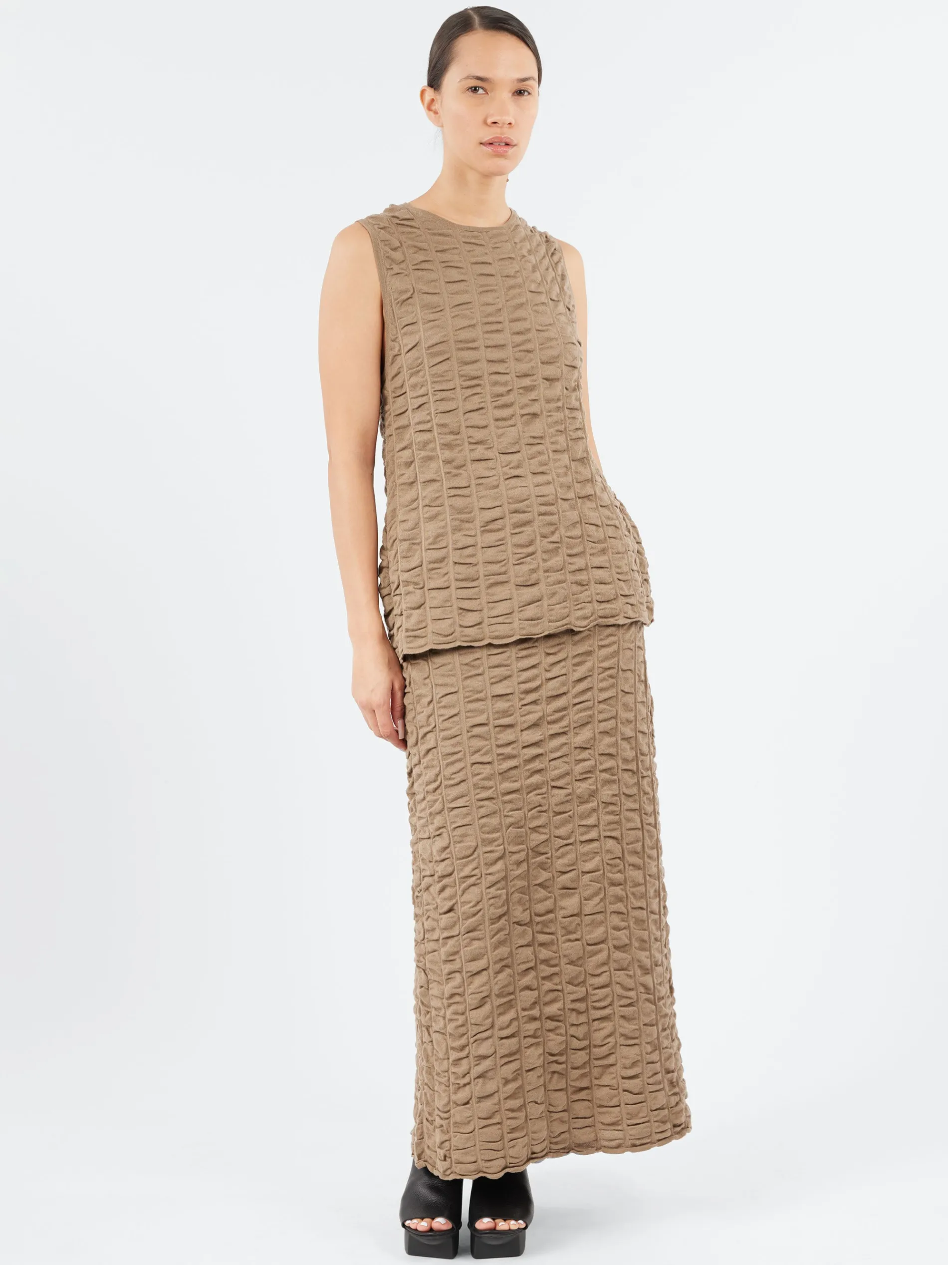 Lauren Manoogian - Ruche Skirt in Earth