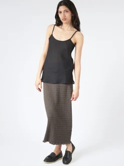 Lauren Manoogian - Smocked Skirt in Coal