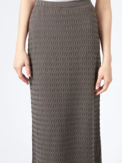 Lauren Manoogian - Smocked Skirt in Coal