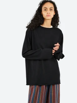 Lauren Manoogian - Super Fine Boatneck in Black
