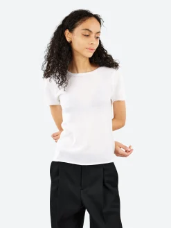 Lauren Manoogian - Super Fine Baby Tee in White