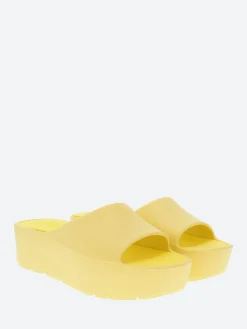 Lemon Jelly - Sunny Platform Slide Sandal in Lemonade