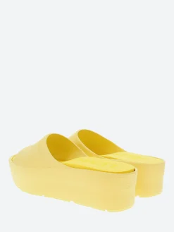 Lemon Jelly - Sunny Platform Slide Sandal in Lemonade