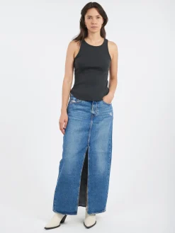 Levi's - Ankle Column Skirt in Low Fi Prep (Blue)