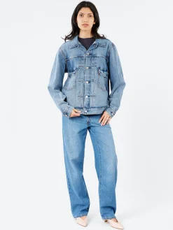 Levi's - Baggy Dad in Heavy Check (Medium Wash)