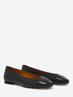 Mara Bini - Allegra Ballet Flats in Nero Seta