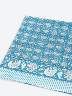 Marc Barell - Floral Print Scarf in Blue