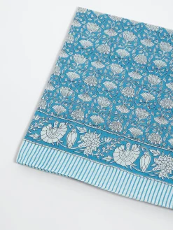 Marc Barell - Floral Print Scarf in Blue