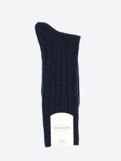 Marcoliani - Dress Cashmere Socks in Navy