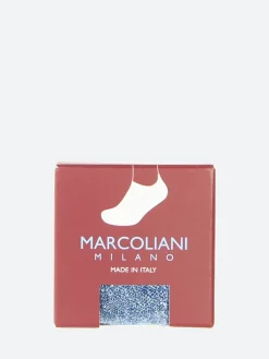 Marcoliani - Invisible Sneaker Piqué Sock in Amalfi Blue