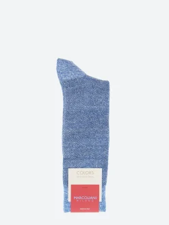 Marcoliani - Piqué Sock in Amalfi Blue