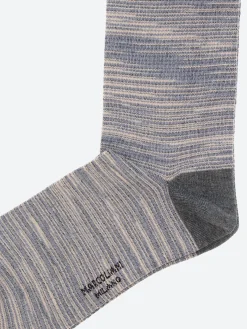 Marcoliani Milano - Autumn Shade Mid Calf Sock in Fog Grey