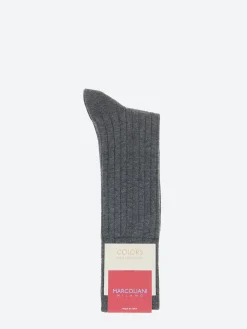 Marcoliani Milano - Essence of Cotton Sock in Asphalt