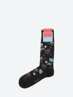 Marcoliani Milano - Mumbai Flower Sock in Black