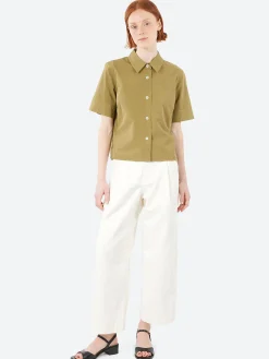 Margaret Howell - Cuff Small Shirt in Warm Olive