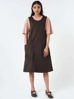 Margaret Howell - MHL. Apron Dress in Ebony