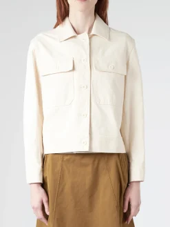 Margaret Howell - MHL Cropped Worker Jacket in Off White