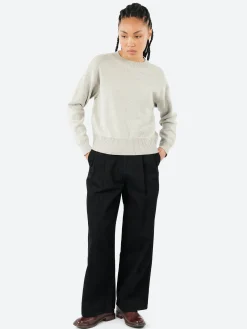 Margaret Howell - MHL Flatlock Guernsey in Light Green